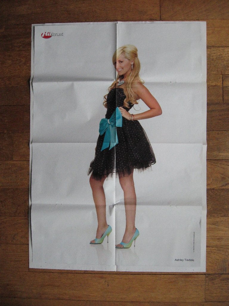 Poster uit Hitkranten 2003- 2009 - Ashley Tisdale, Verzenden, Zo goed als nieuw, Poster, Artwork of Schilderij
