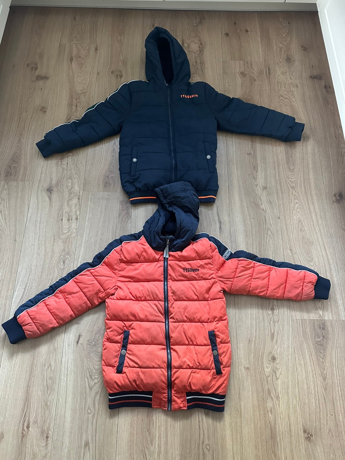 Twee winterjassen Tygo&Vito 146/152, Ophalen of Verzenden, Gebruikt, Jongen, Jas