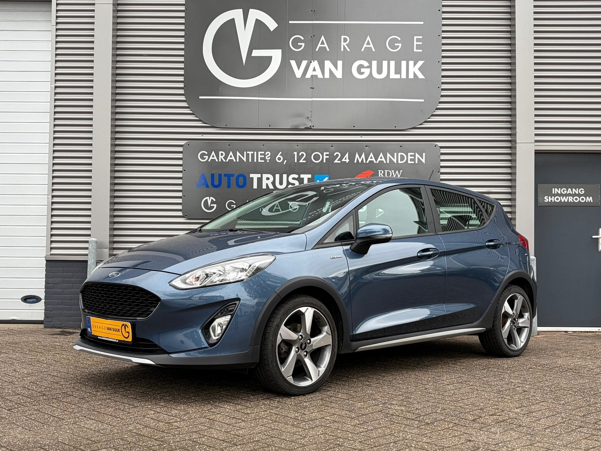 Ford Fiesta 1.0 Active 101PK Automaat,Carplay,Clima,Cruise,I, Auto's, Gebruikt, Blauw, Origineel Nederlands, Bedrijf