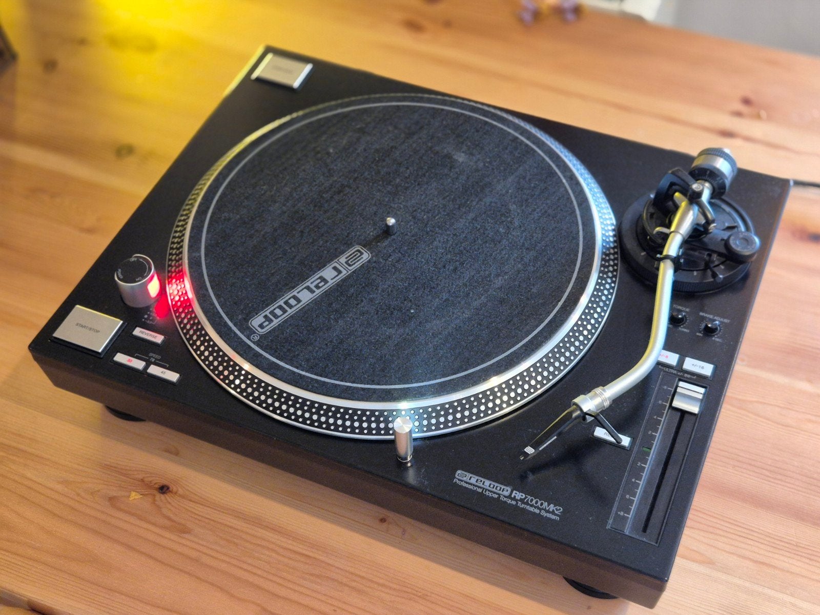 Reloop RP 7000 MK2 Platenspeler met stofkap, Pitch-regelaar, Zo goed als nieuw, Platenspeler, Ophalen