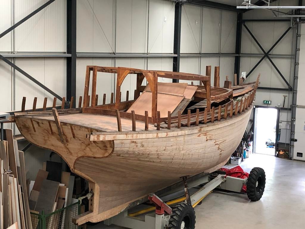 Houten Zeilboot Casco voor Afbouw - Uniek Project, Verzenden, Nieuw, Hout