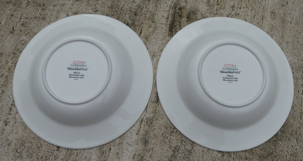 2 V & B Villeroy & Boch Citta & Campagna Biella Pasta Borden, Ophalen of Verzenden, Nieuw, Porselein, Bord(en)