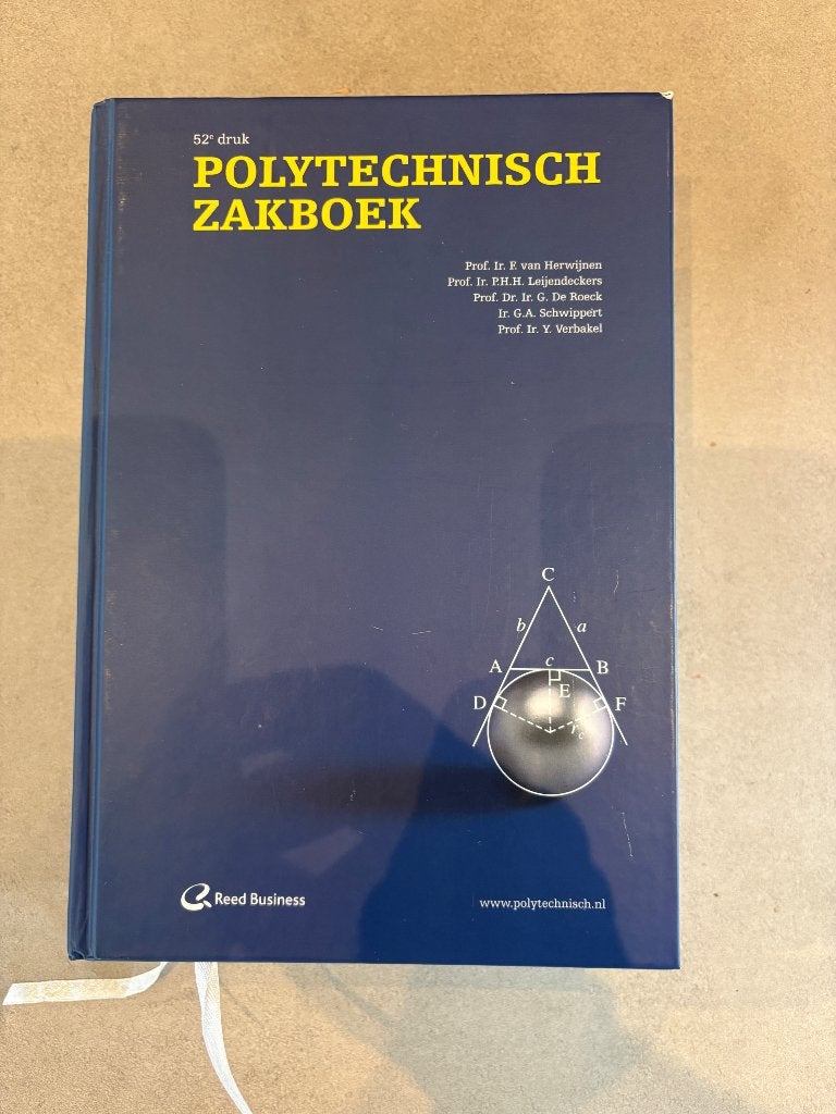 Groot polytechnisch zakboek 52e druk, Ophalen of Verzenden, Zo goed als nieuw, Bouwkunde