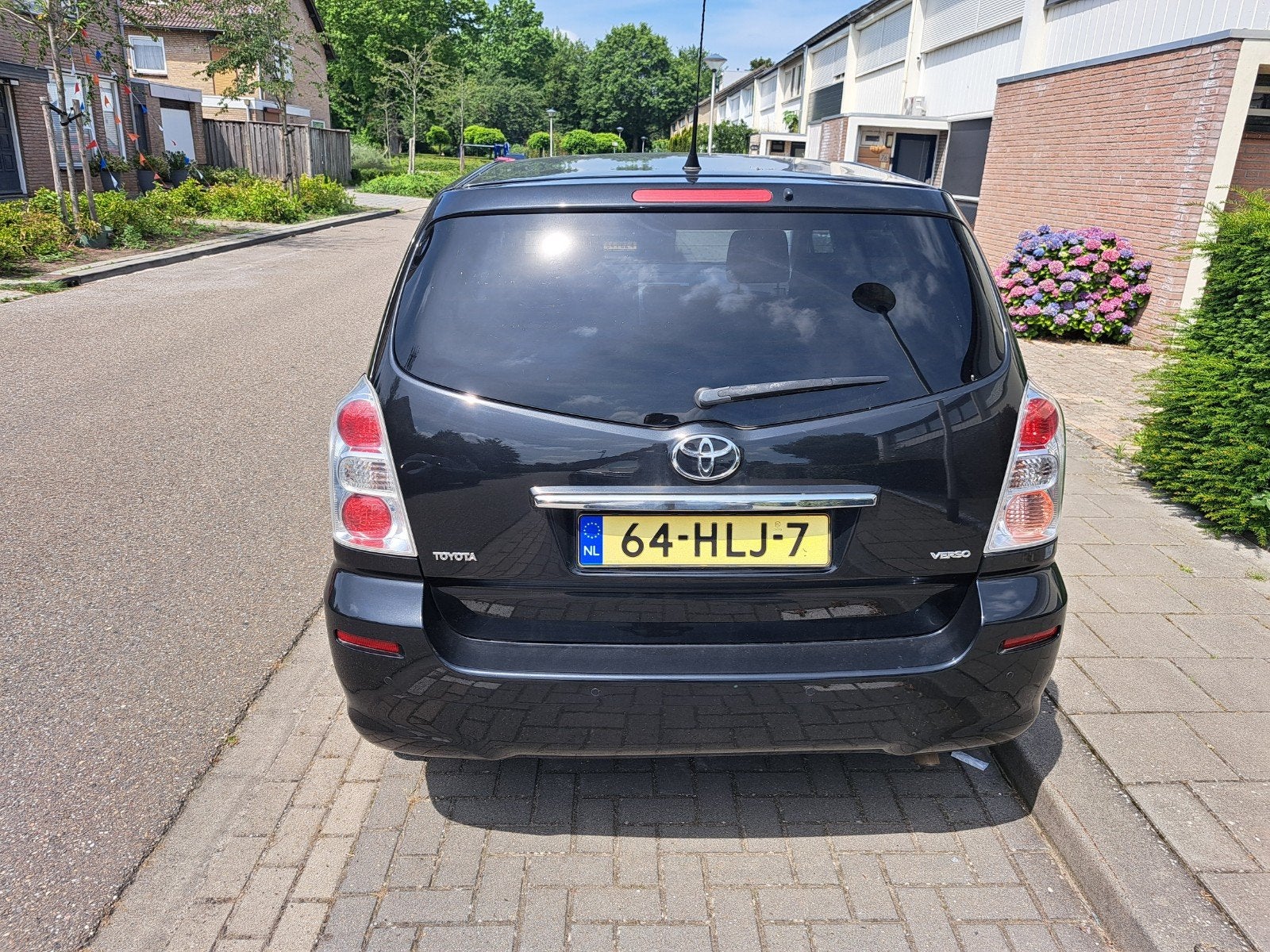 Toyota Corolla Verso 1.8 Vvt-i 5P 2009 Zwart, Auto's, Toyota, 4 cilinders, 129 pk, Zwart, Origineel Nederlands