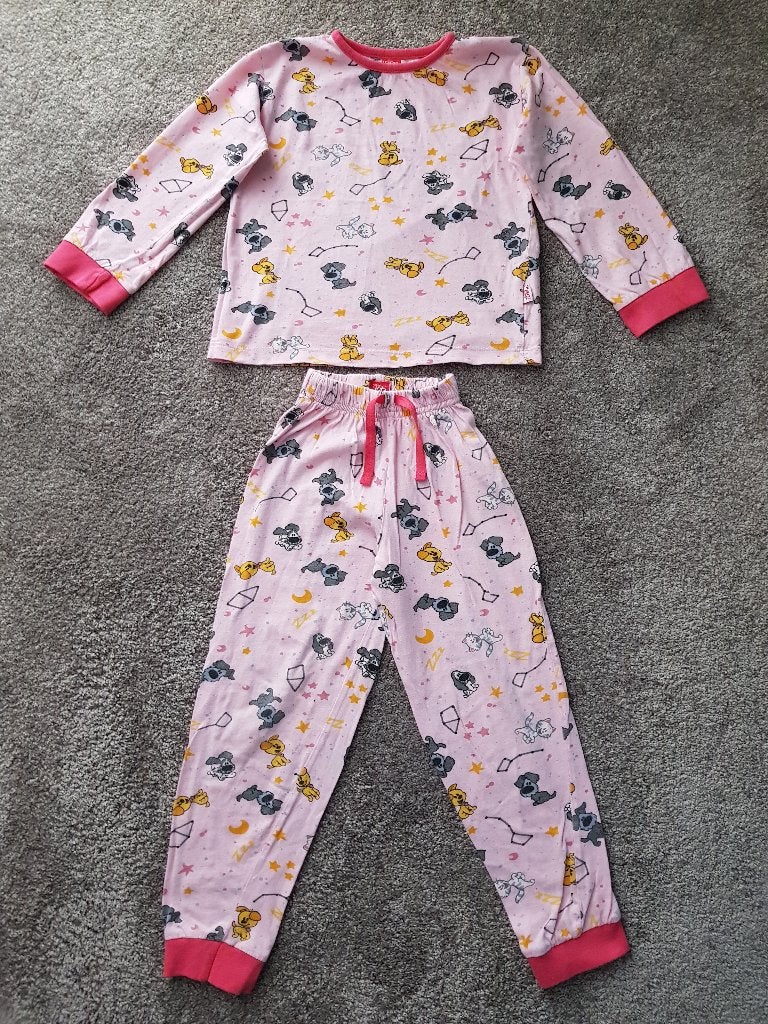 Pyjama voor meisjes -- maat 116 / 122 -- Woezel & Pip, Nacht- of Onderkleding, Gebruikt, Meisje, Ophalen of Verzenden
