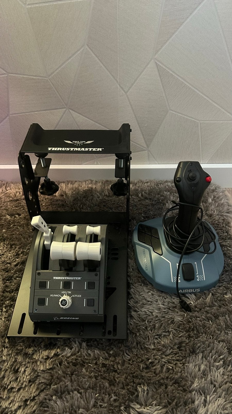 Thrustmaster TCA Quadrant Boeing Edition & Airbus Sidestick, Ophalen of Verzenden, Overige merken, Zo goed als nieuw