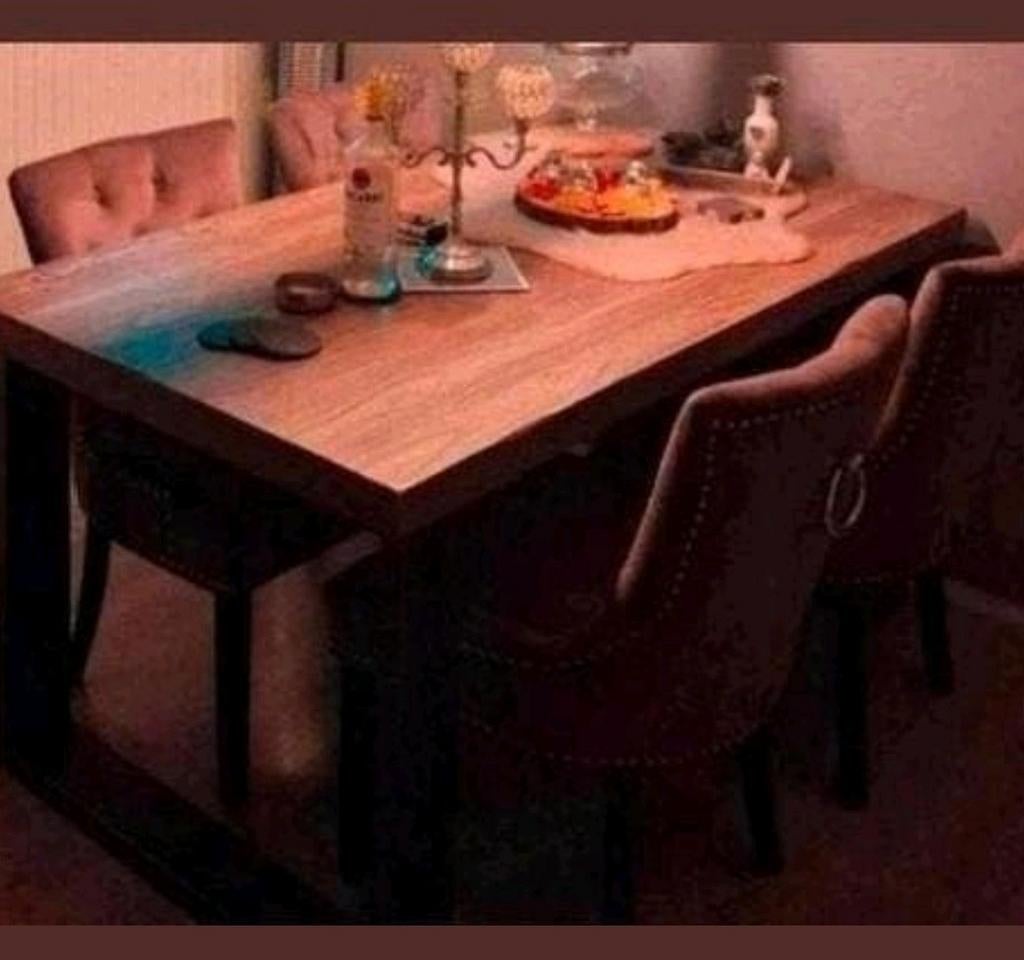 Landelijke grote eettafel Alesio van pronto wonen, Ophalen, 200 cm of meer, 50 tot 100 cm, Zo goed als nieuw