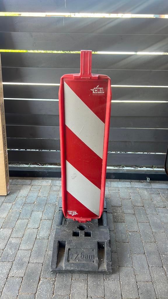 Weg afzetting, bouw afzetting, geleidebaken, 100 liter of meer, Ophalen of Verzenden, Zo goed als nieuw, Transportkar
