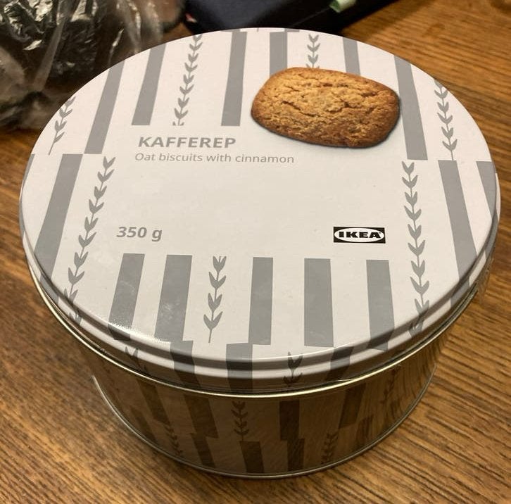Blik koekblik koek ikea kafferep, Verzamelen, Blikken, Ophalen of Verzenden, Zo goed als nieuw