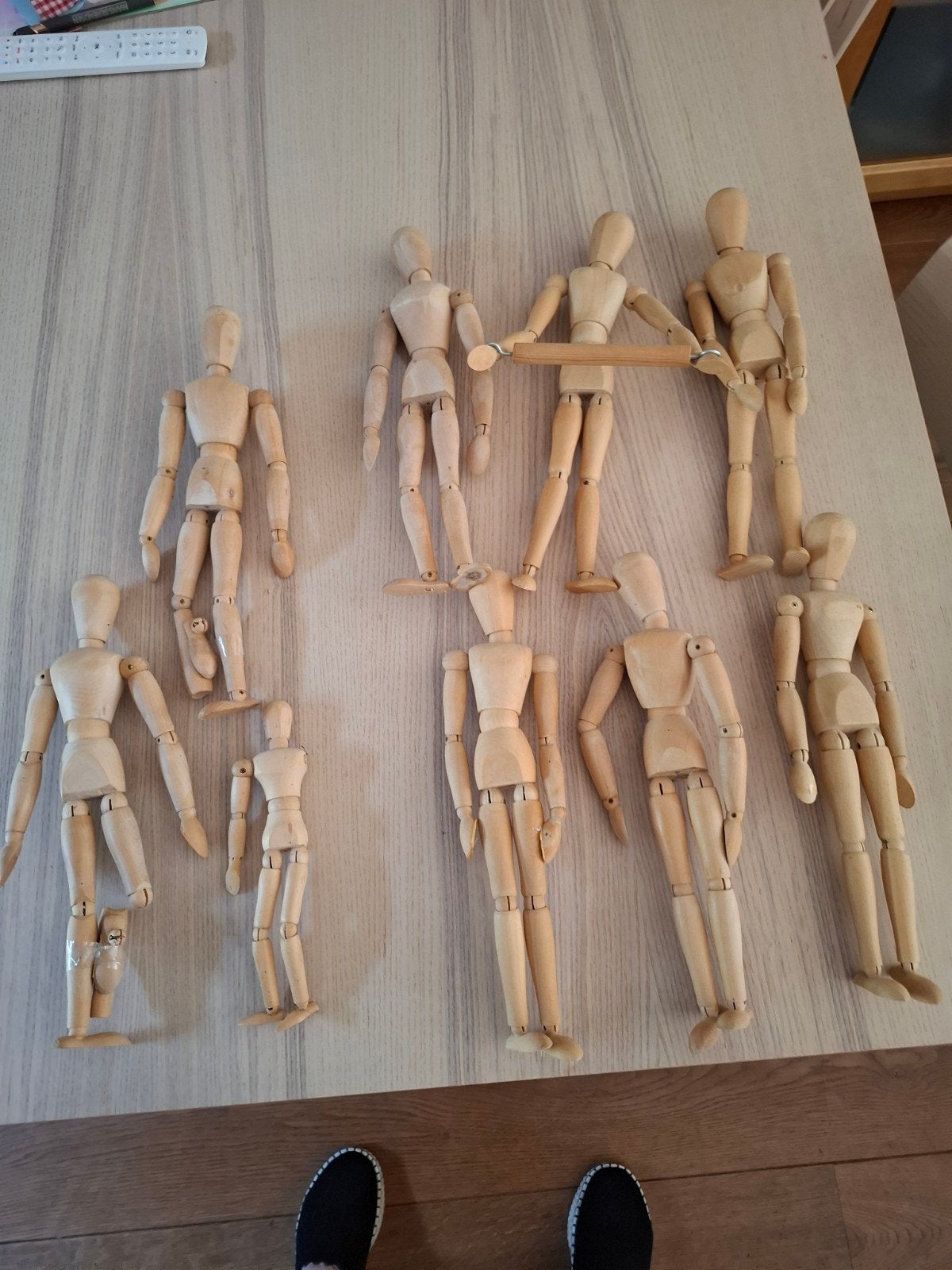 Houten paspoppen set voor kunstenaars of decoratie, Ophalen of Verzenden