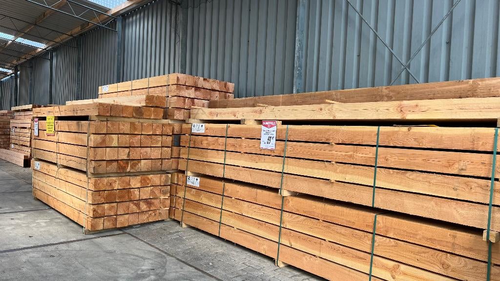 Douglas | palen | balken | regels | hout | paal | balk, Tuin en Terras, Ophalen, Nieuw, Hardhout, Minder dan 180 cm