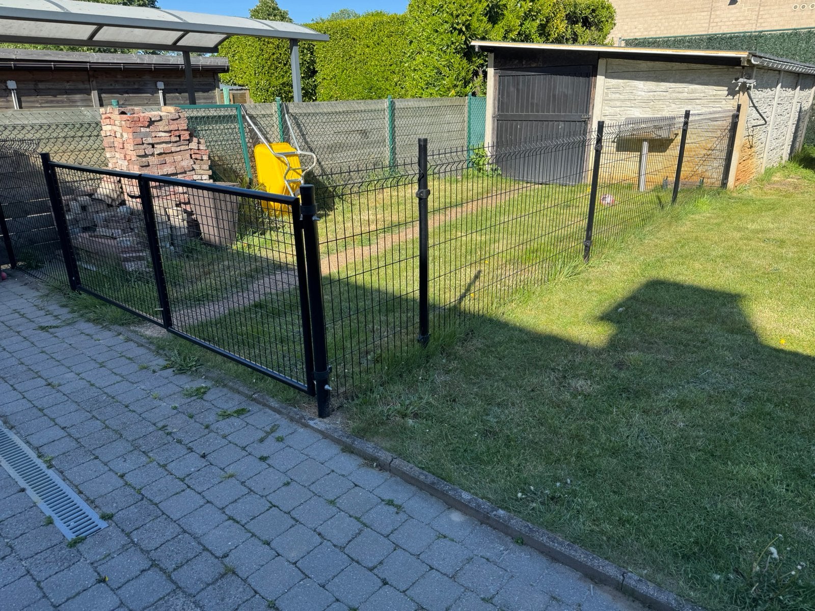Poort met hekwerk, Tuin en Terras, Ophalen, Zo goed als nieuw, IJzer