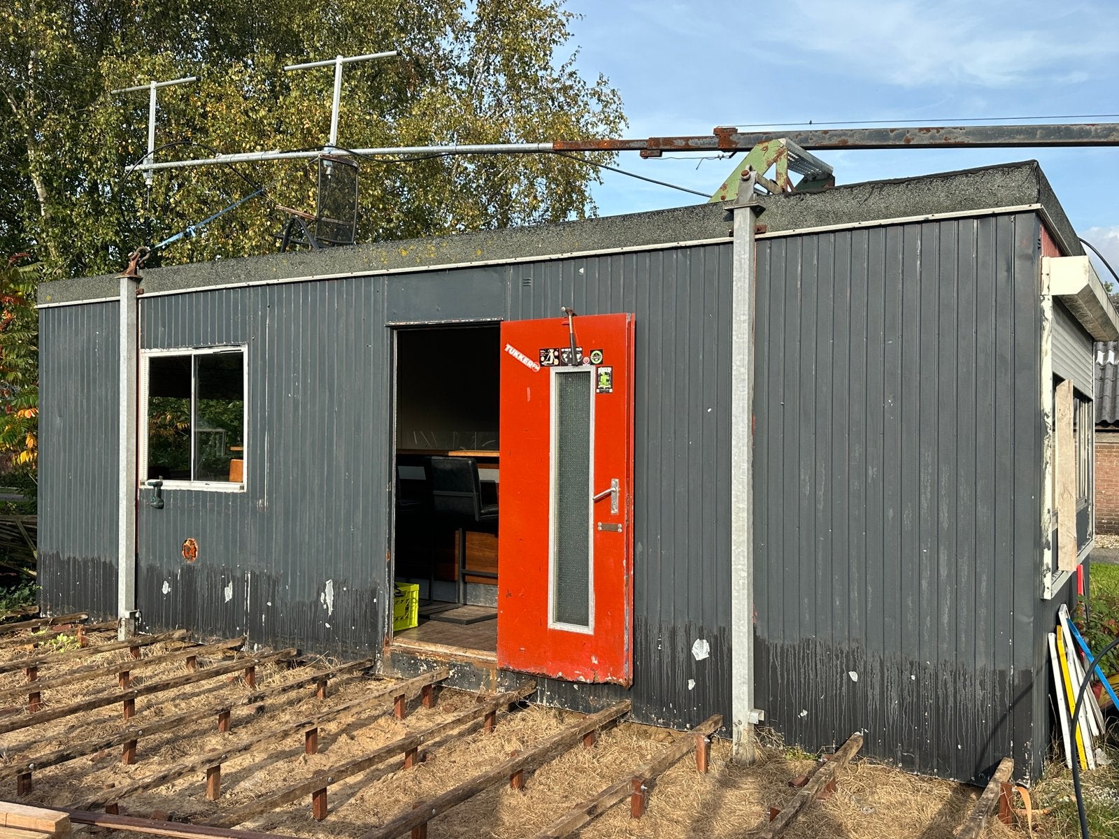 Zuipkeet, schaftkeet, keet, mancave, draaikeet, Ophalen, Gebruikt