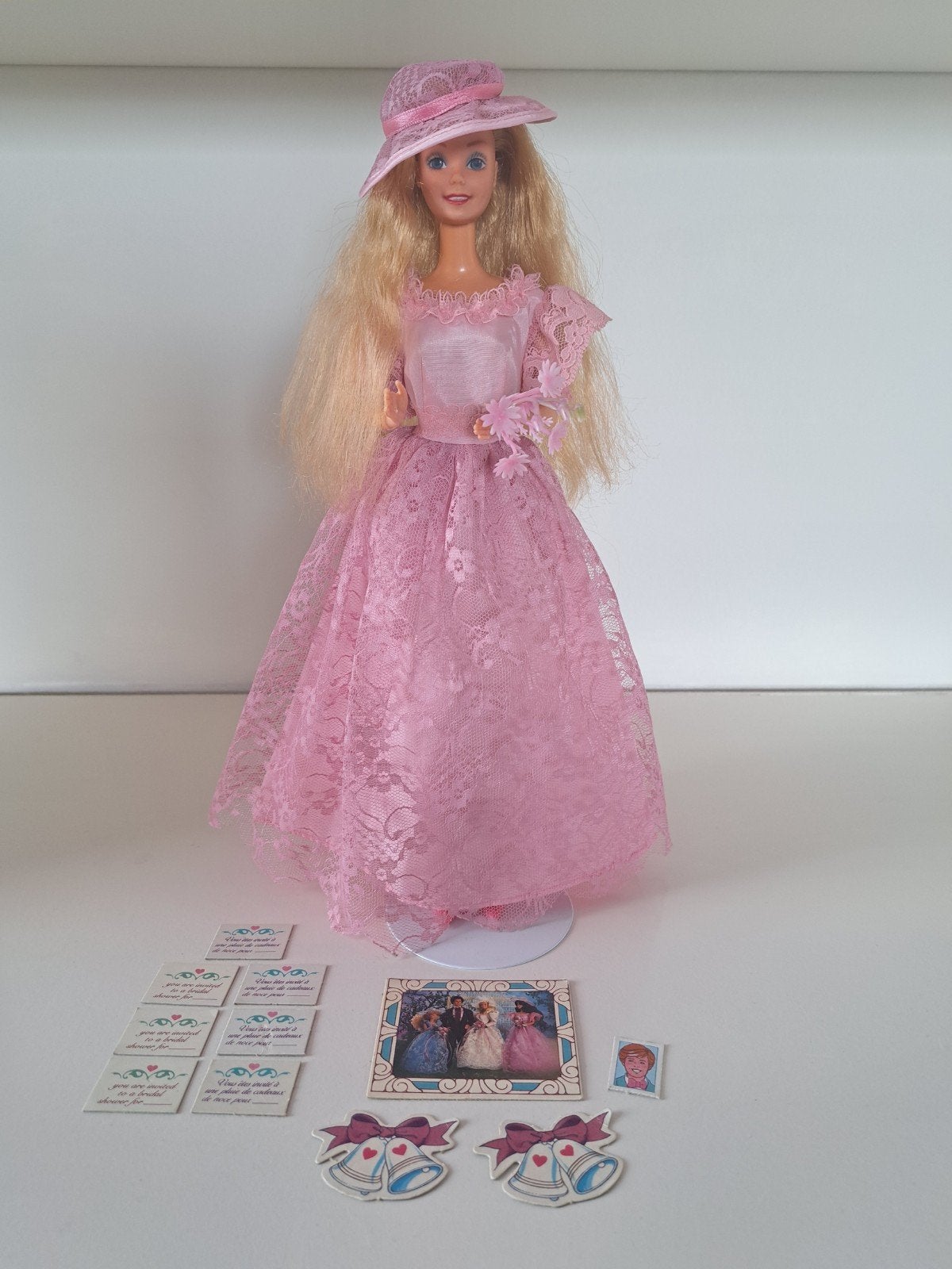 Vintage barbie in romantic wedding outfit 1986, Verzamelen, Poppen, Ophalen of Verzenden, Zo goed als nieuw