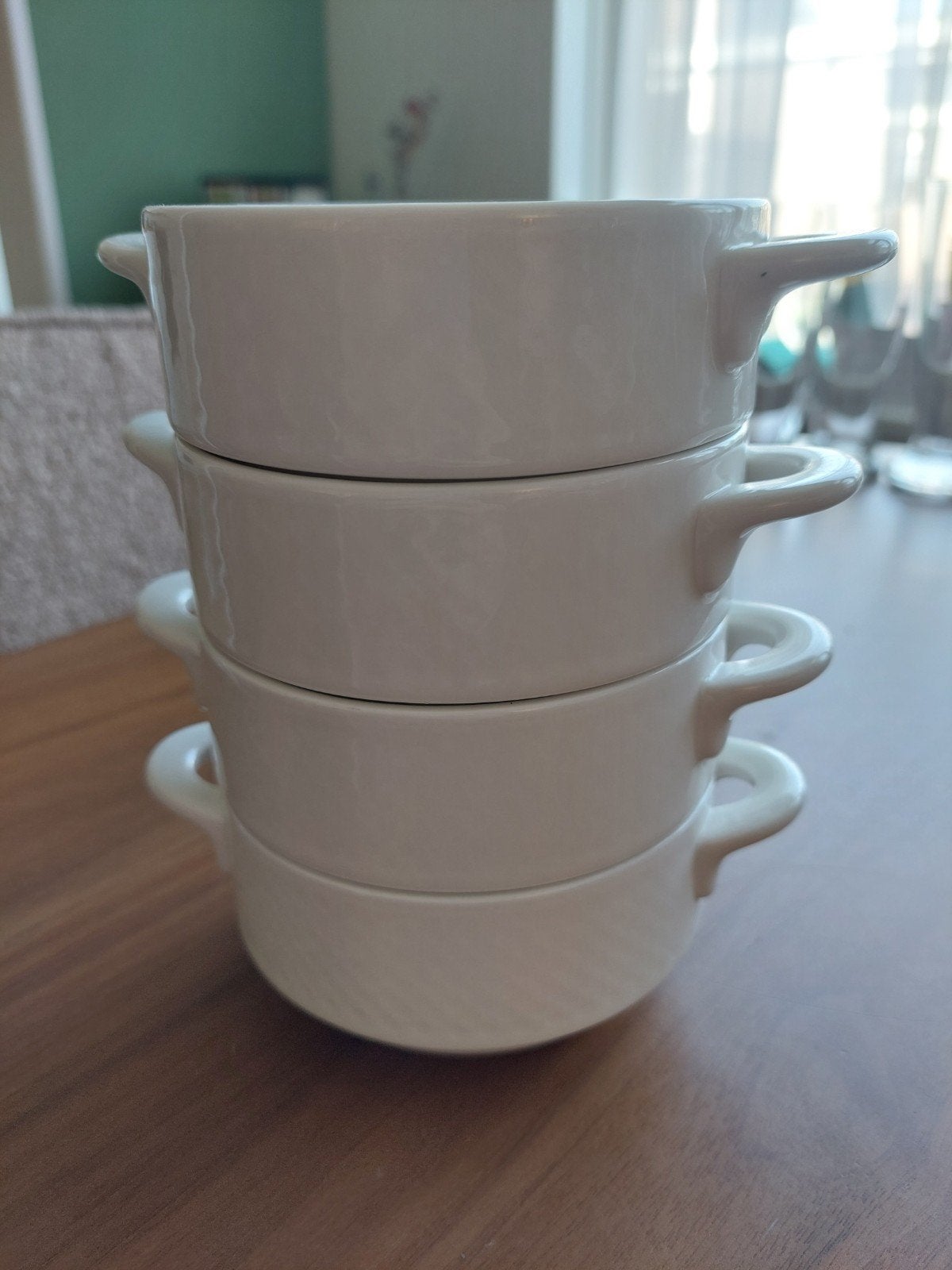 Villeroy & Boch soepkommen met ribbelpatroon (4 stuks), Ophalen, Gebruikt, Villeroy & Boch, Kom(men)