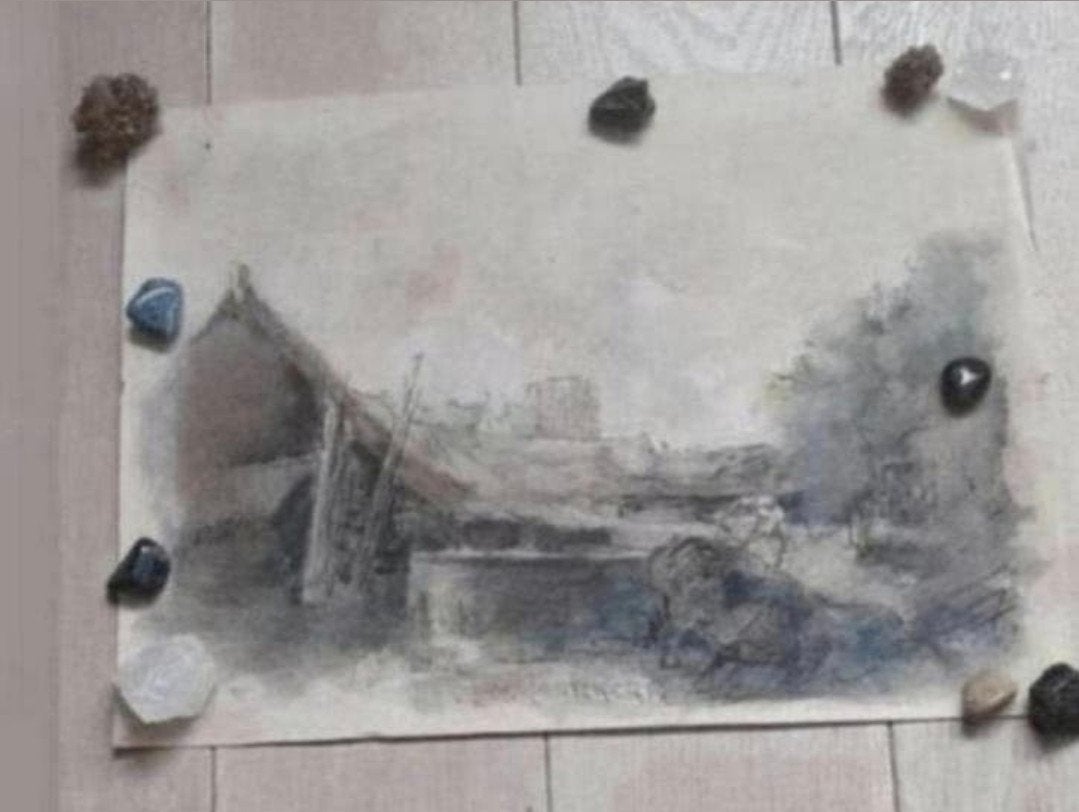 Orginele herman moerkerk krijttekening, Gebruikt, Ophalen of Verzenden, Voor 1940, Prent