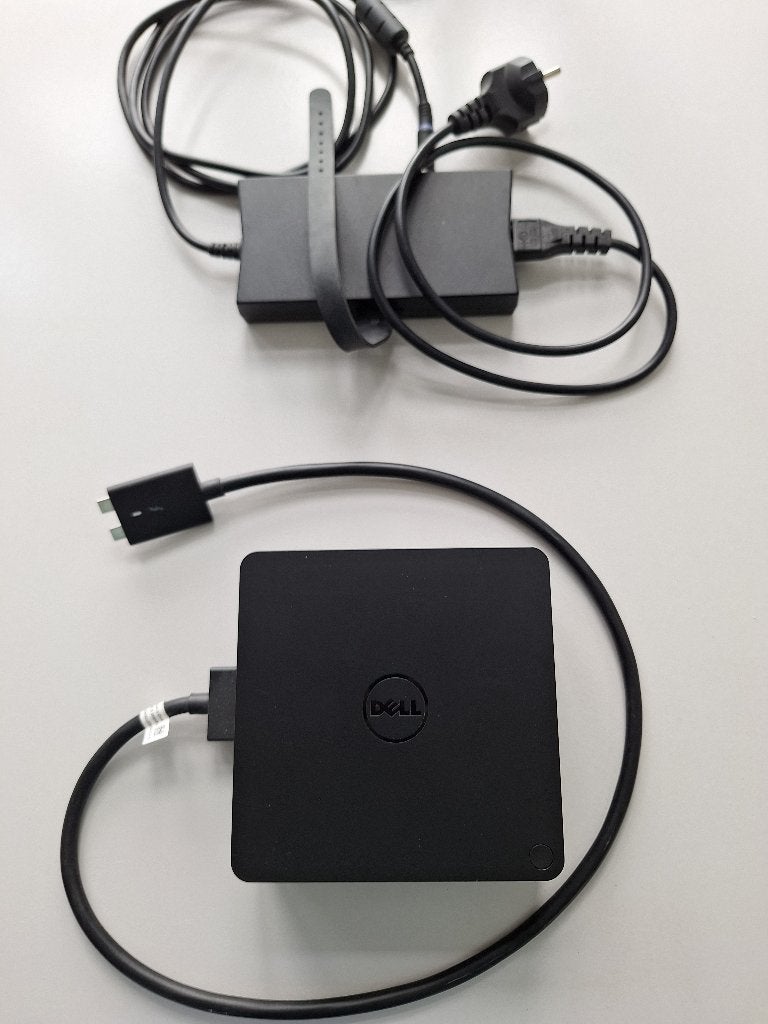 Dell Docking Station TB18DC met adapter, Ophalen of Verzenden, Zo goed als nieuw, DELL, Docking station