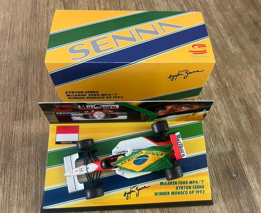 Ayrton Senna Winner GP Monaco 1992 McLaren Honda MP4/7, Ophalen of Verzenden, Zo goed als nieuw, Formule 1