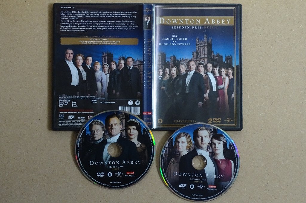 Downton Abbey op 6 DVD's, Cd's en Dvd's, Dvd's | Tv en Series, Engels, Nederlands, Drama, Ophalen of Verzenden