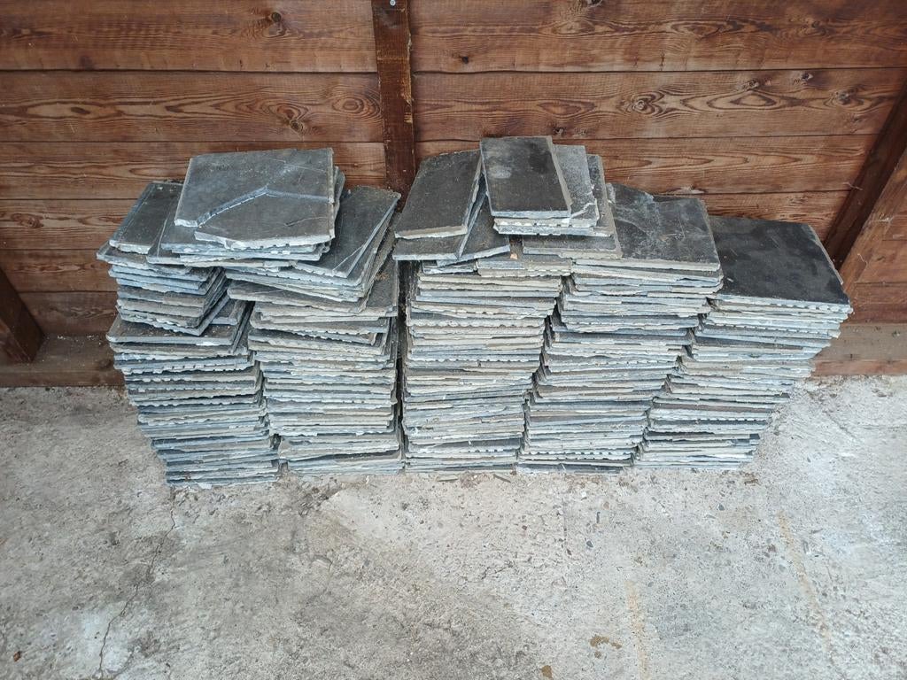 Gratis ophalen, Belgisch leisteen, Ophalen, Steen of Klei, 15 m² of meer, Overige typen