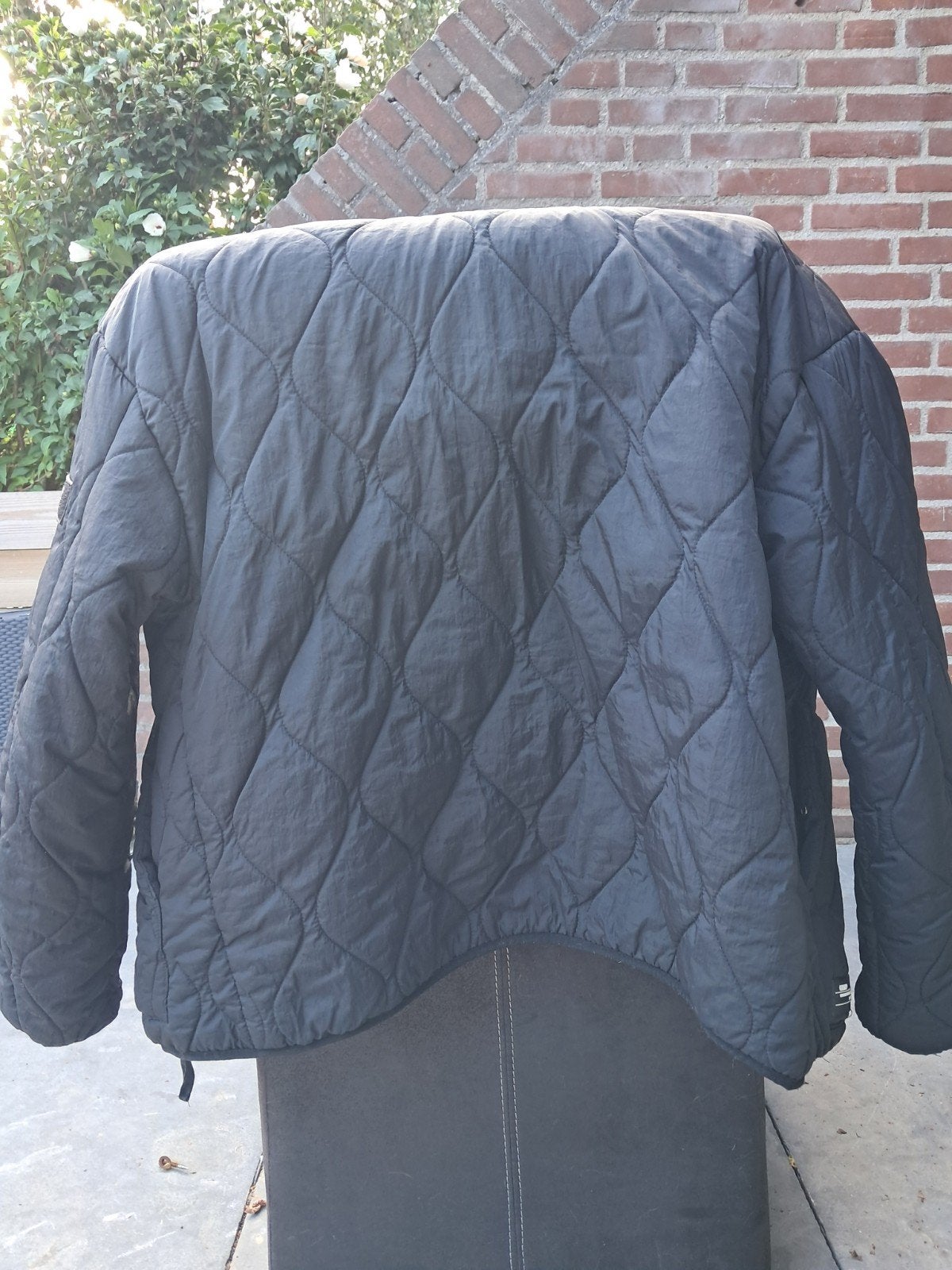 Heren Tussendoor Jas met Capuchon - Maat S, Zwart, Kleding | Heren, Ophalen of Verzenden, Gedragen, Maat 46 (S) of kleiner, Zwart