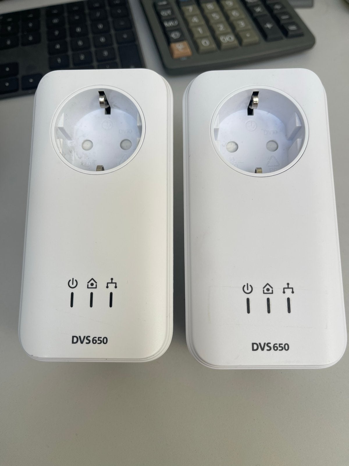 DVS 650 Powerline Adapters voor netwerkvergroting, Ophalen of Verzenden, Gebruikt