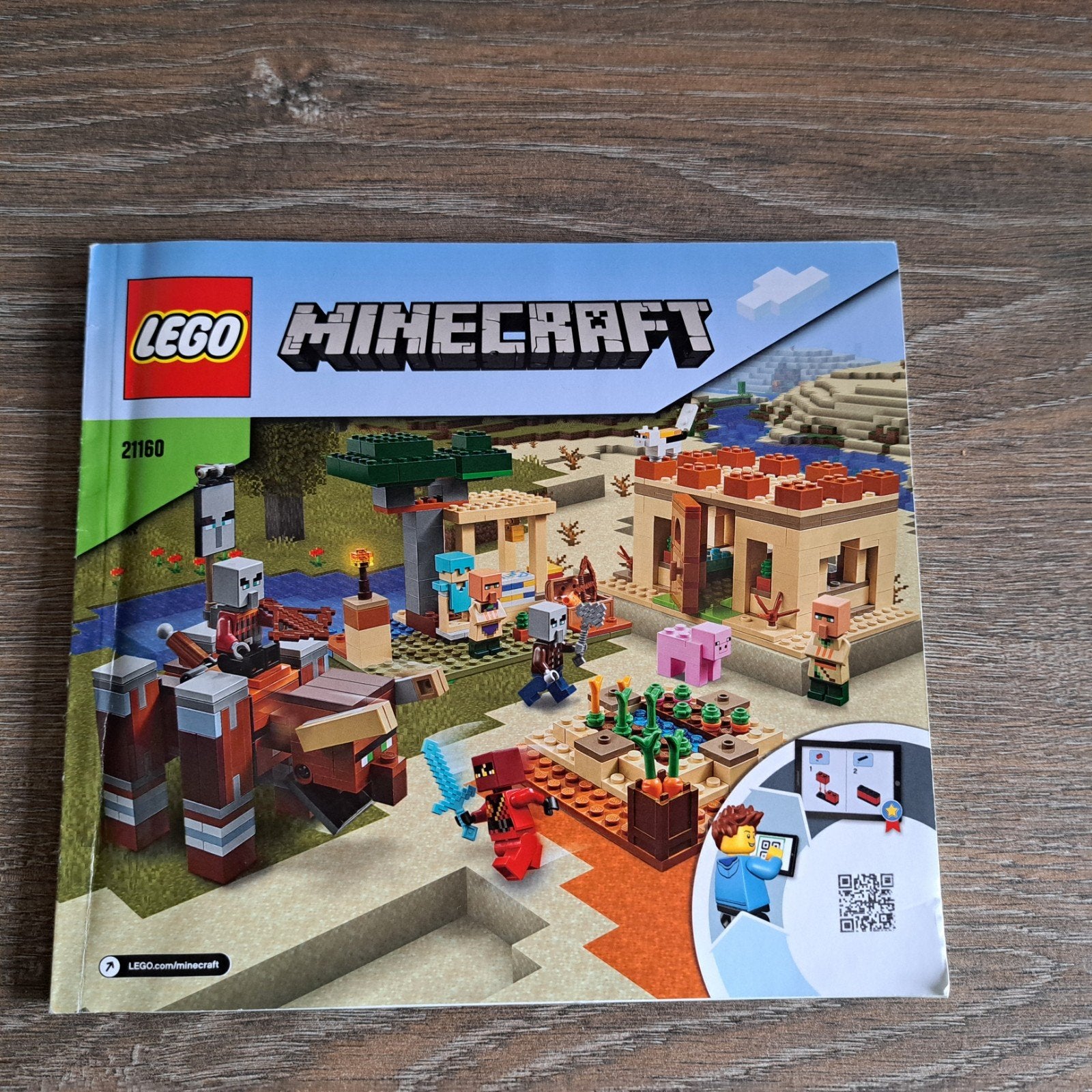 Lego Minecraft 21160 De Illager-overval, Minecraft, Lego, Ophalen of Verzenden, Zo goed als nieuw