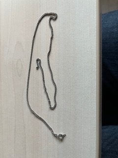 Halskettingen en hangertjes (a), Sieraden, Tassen en Uiterlijk, Kettingen, Ophalen of Verzenden, Gebruikt, Zilver, Overige materialen