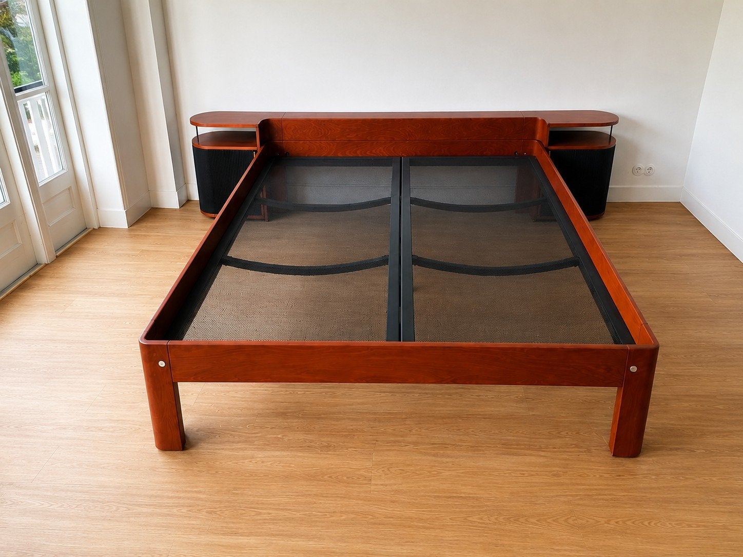 Auping Auronde 180x200 – Elektrisch + met nachtkastjes, Huis en Inrichting, Slaapkamer | Bedden, Ophalen, Bruin, Tweepersoons