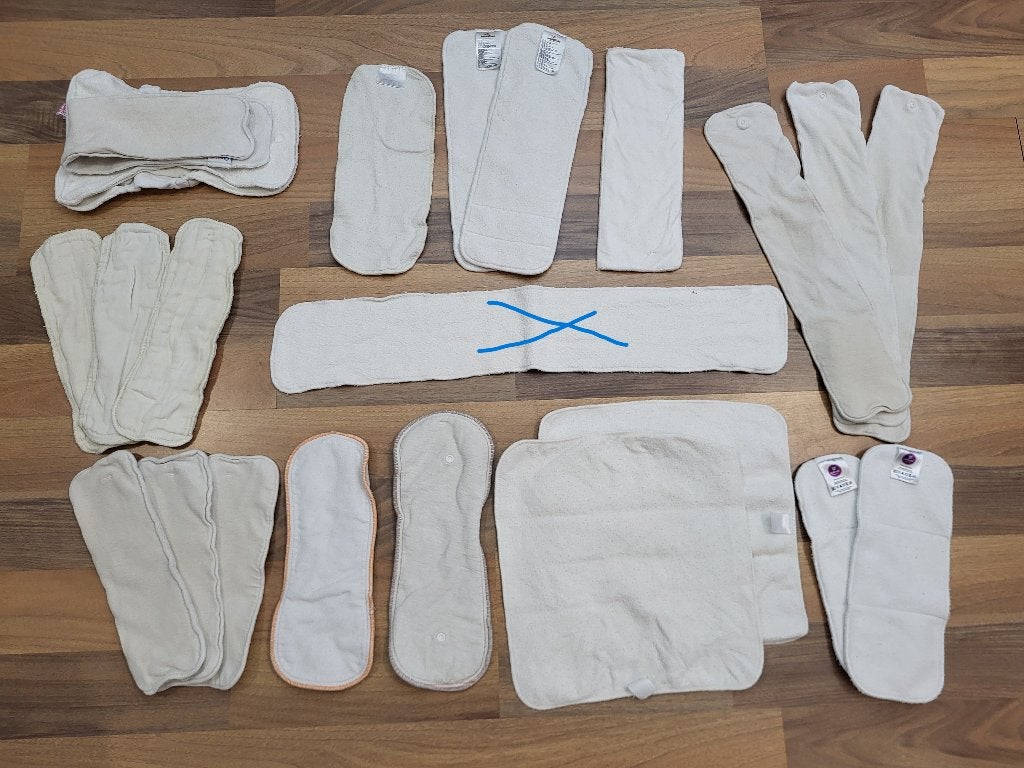 Diverse boosters en inlegvellen voor wasbare luiers, Ophalen, Gebruikt, Jongen of Meisje