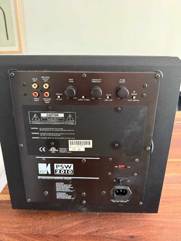 KEF PSW2010 Actieve Subwoofer – 250W, Audio, Tv en Foto, Luidsprekers, Ophalen, Subwoofer, Overige merken