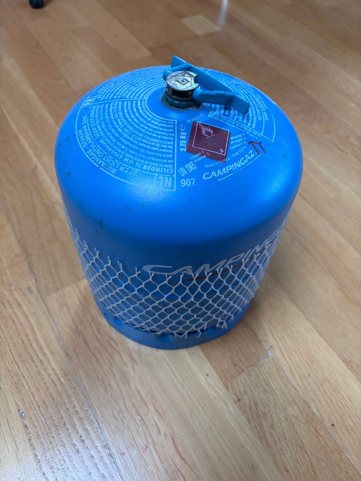 campingaz gasfles 907 (leeg), Ophalen of Verzenden, Zo goed als nieuw