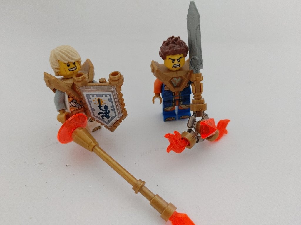 271829 Lego Nexo Knights minifiguren Lance en Clay, Overige thema's, Lego, Ophalen of Verzenden, Zo goed als nieuw