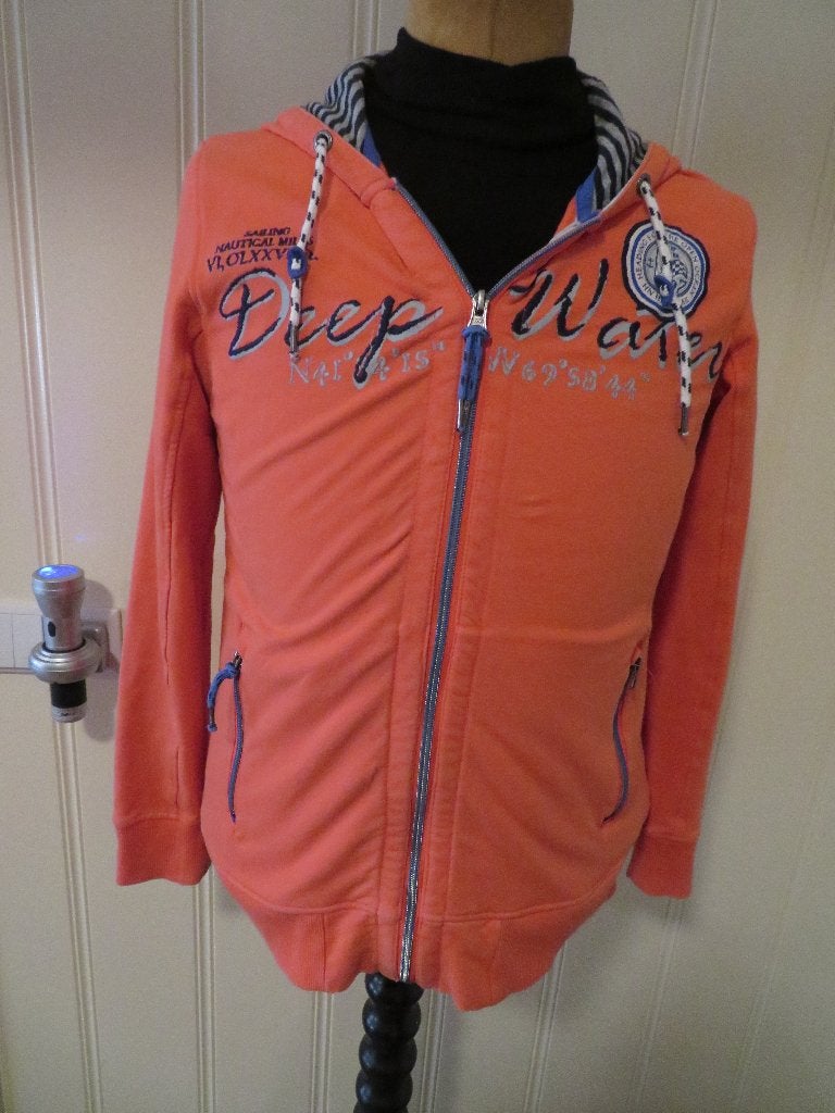 Dames vest hoodie Human Nature maat M( liesje), Maat 38/40 (M), Oranje, Ophalen of Verzenden, Human Nature