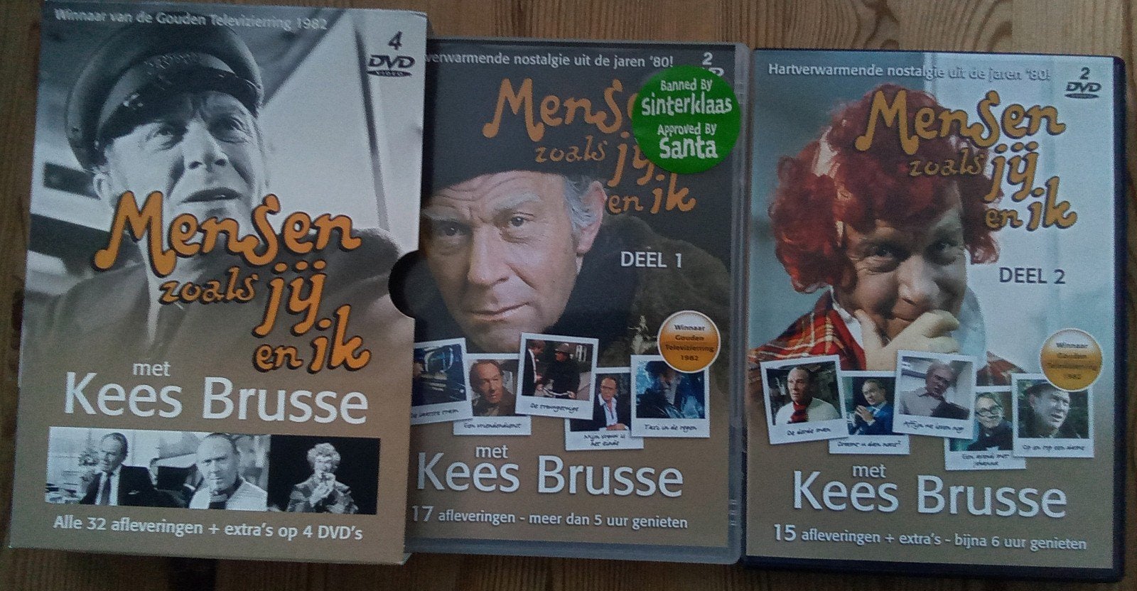 Mensen zoals jij en ik - Kees Brusse DVD Boxsets (Deel 1 & 2, Cd's en Dvd's, Dvd's | Tv en Series, Zo goed als nieuw, Drama, Boxset