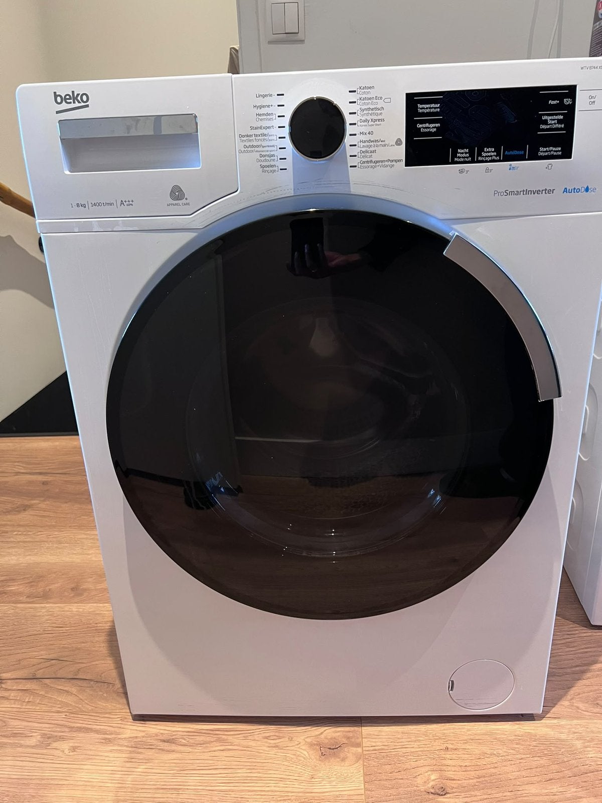 Beko WTV 8744 XW wasmachine – 8 kg – 1400 rpm, Witgoed en Apparatuur, 6 tot 8 kg, Ophalen, Zo goed als nieuw, 85 tot 90 cm