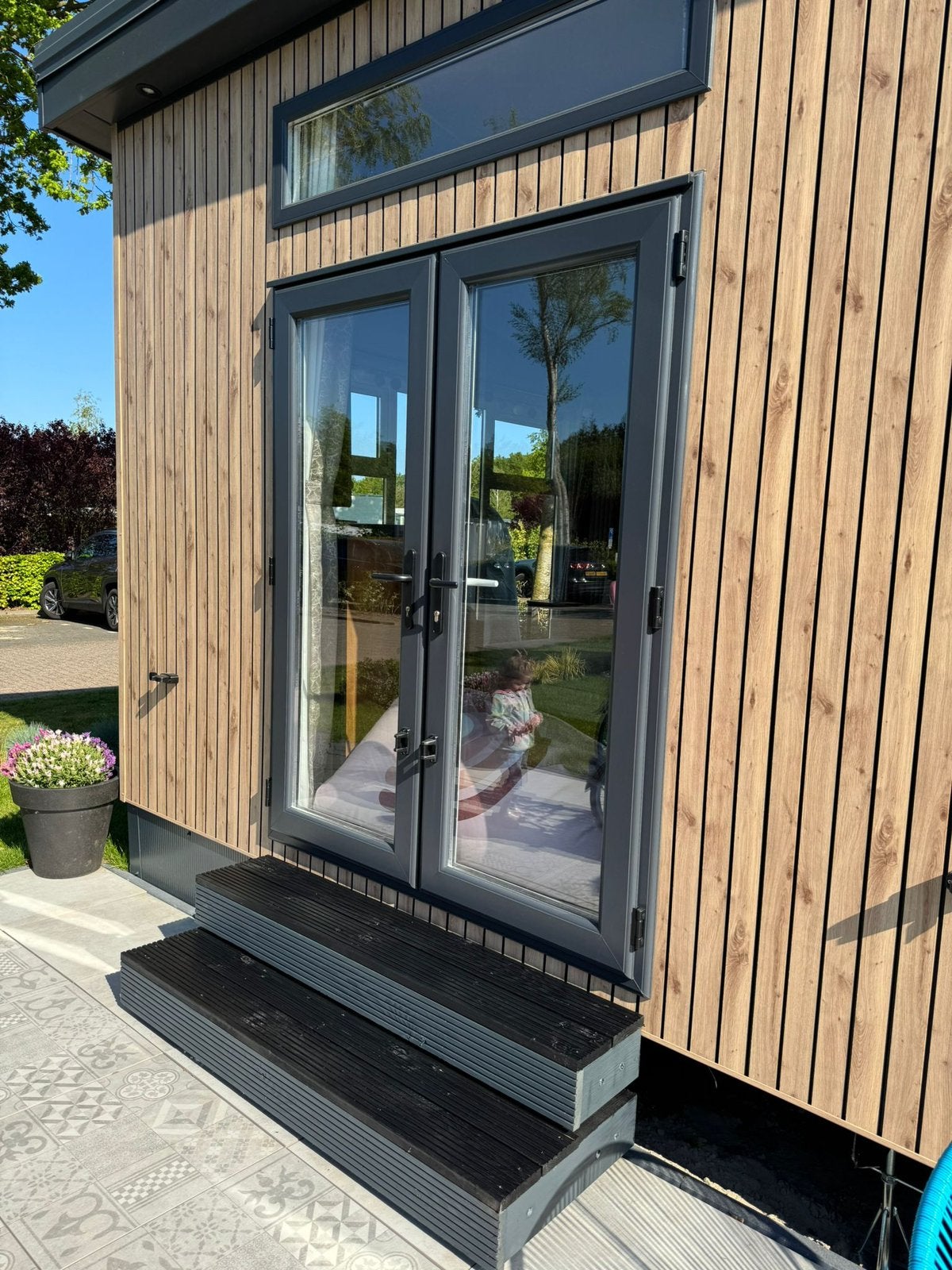 Opstap / trap / entree op maat en naar wens woonwagen chalet, Ophalen of Verzenden, Nieuw, Binnendeur, 215 cm of meer