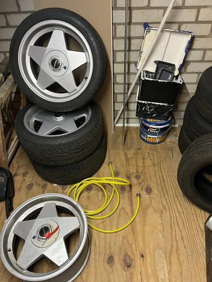 Bmw breedset originele borbets, Ophalen, 18 inch, Gebruikt, Band(en)