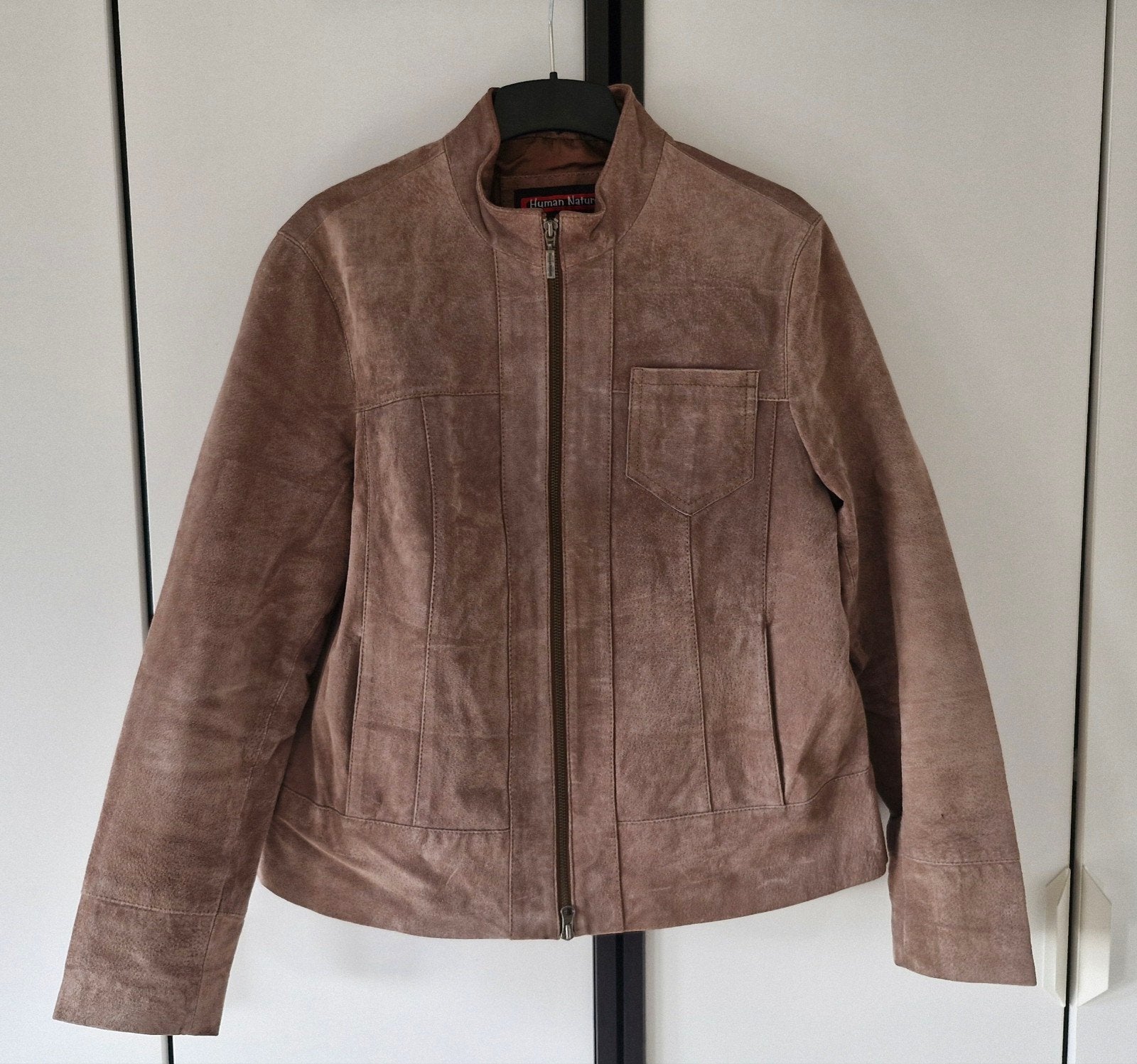 Human Nature suède leren jas, maat XL, Kleding | Dames, Bruin, Maat 46/48 (XL) of groter, Ophalen of Verzenden, Zo goed als nieuw