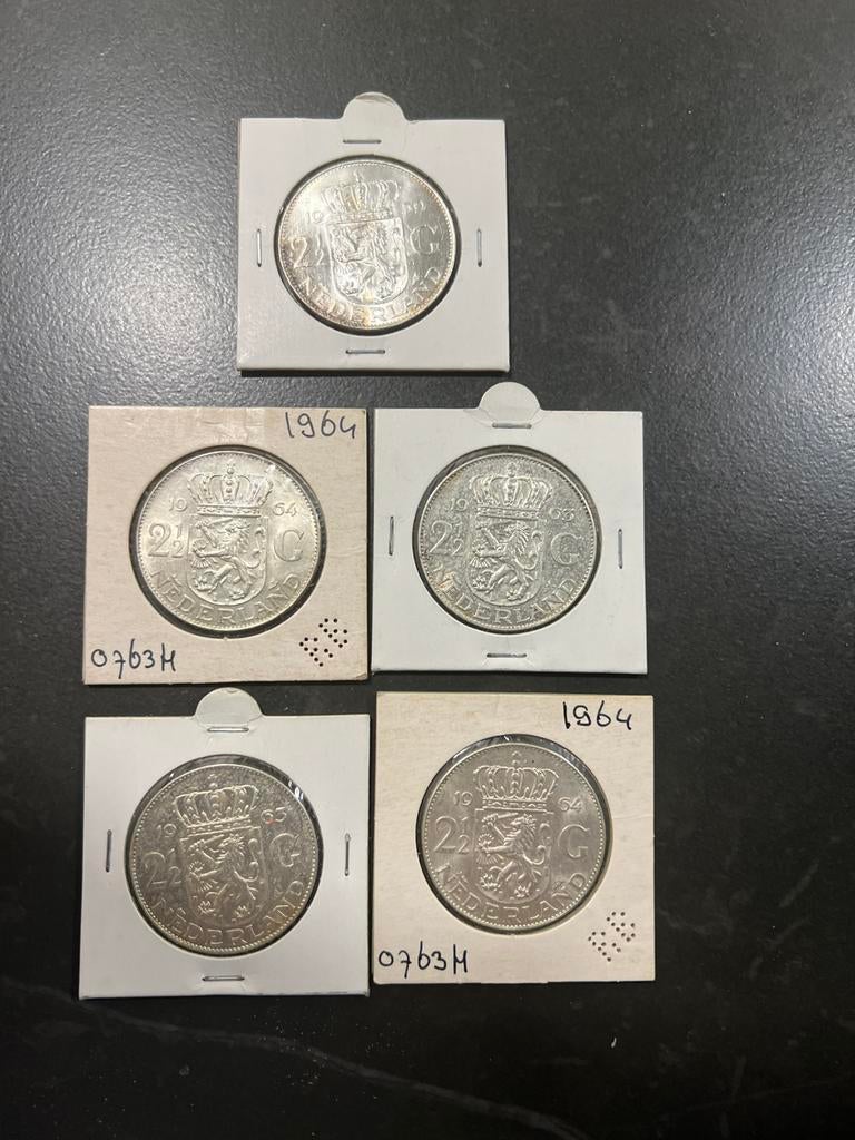 Zilveren rijksdaalders, Ophalen of Verzenden, Koningin Juliana, 2½ gulden, Zilver