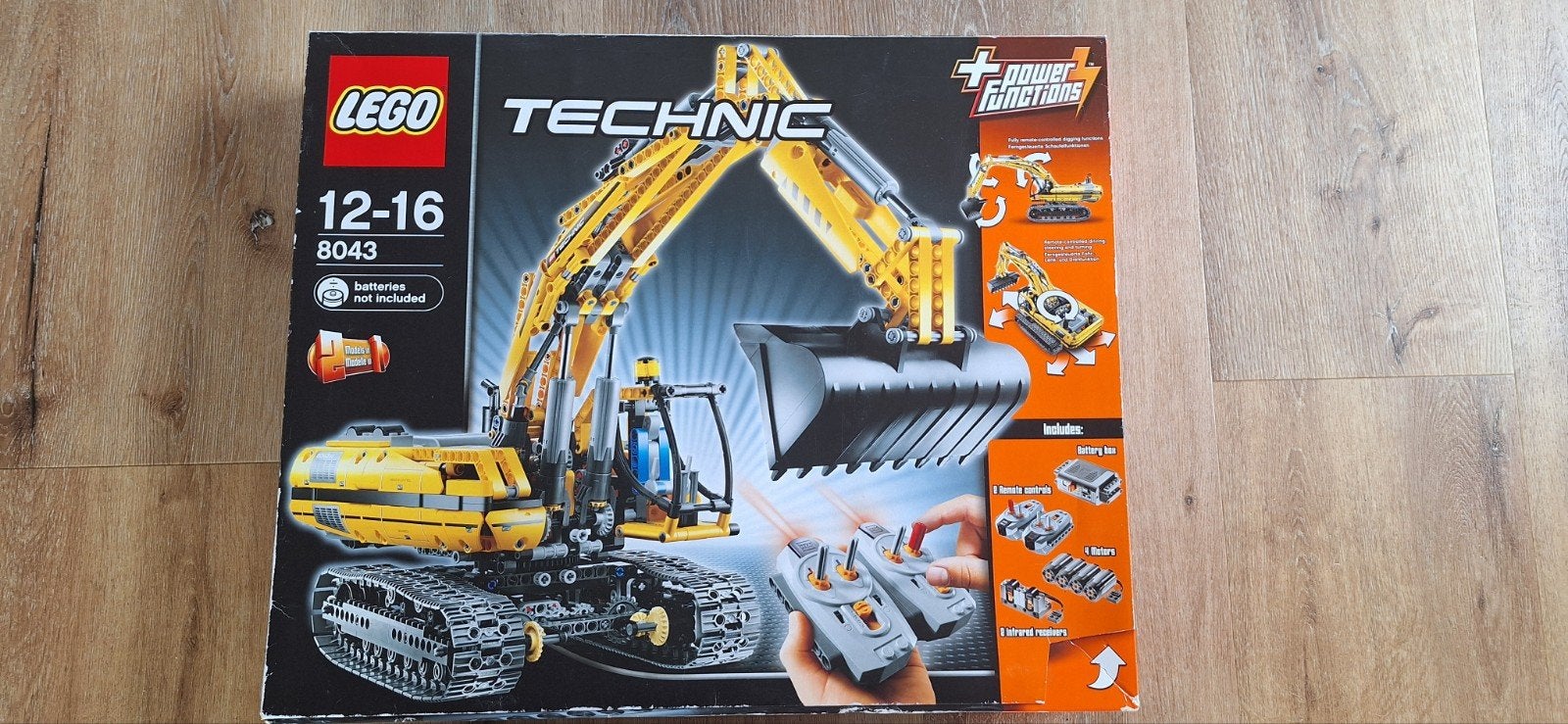 LEGO Technic 8043 Graafmachine, Inclusief instructies, Gebruikt, Lego, Ophalen of Verzenden