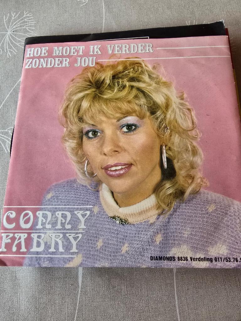conny fabry hoe moet ik verder zonder jou, Verzenden, Gebruikt, 7 inch, Levenslied of Smartlap