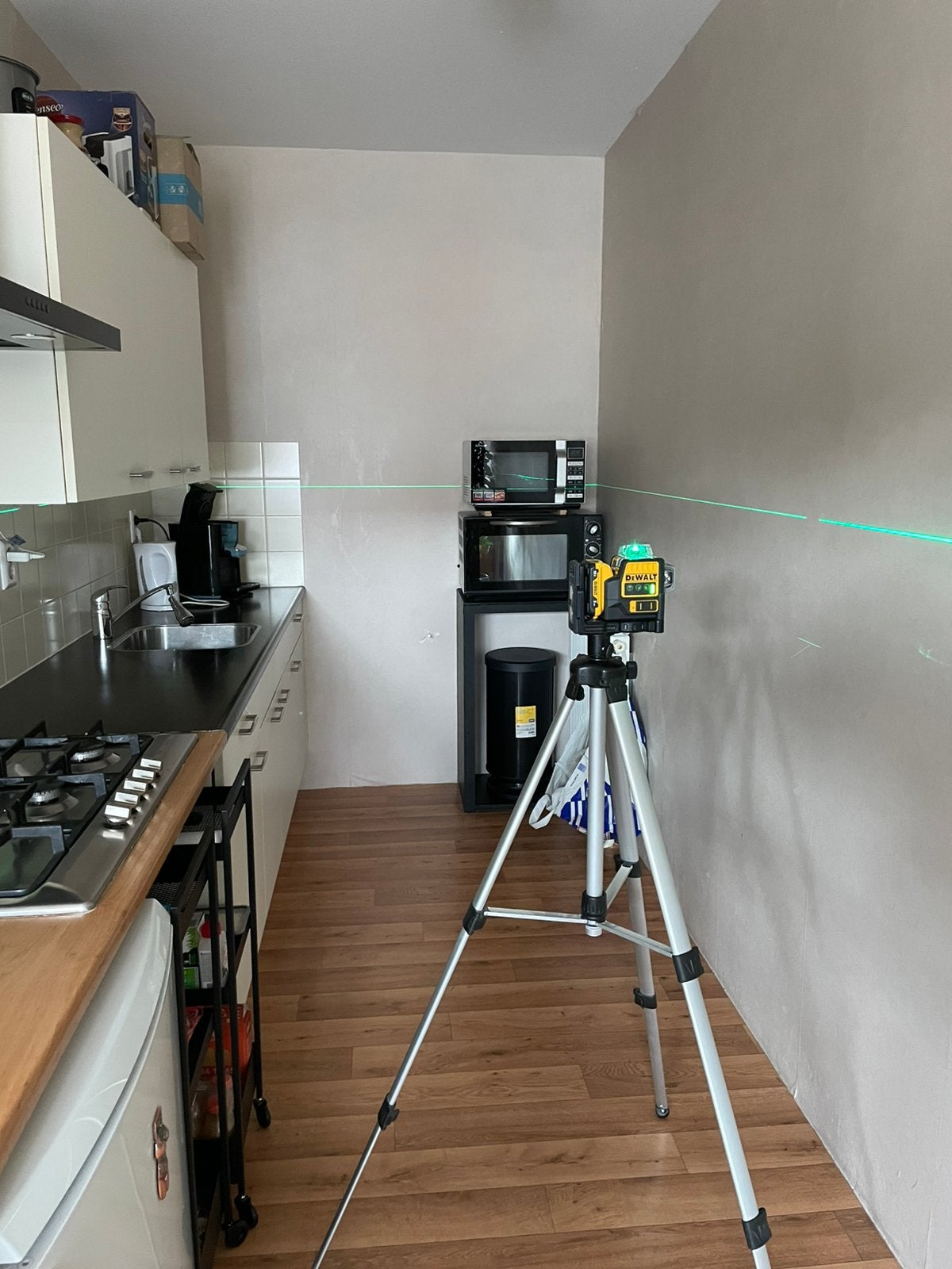Dewalt 3 lijnlaser met accu en statief, Ophalen, Nieuw
