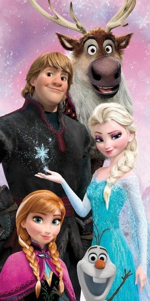 Disney Frozen Badlaken / Strandlaken Group - Katoen, Ophalen of Verzenden, Nieuw, Meerkleurig, Handdoek