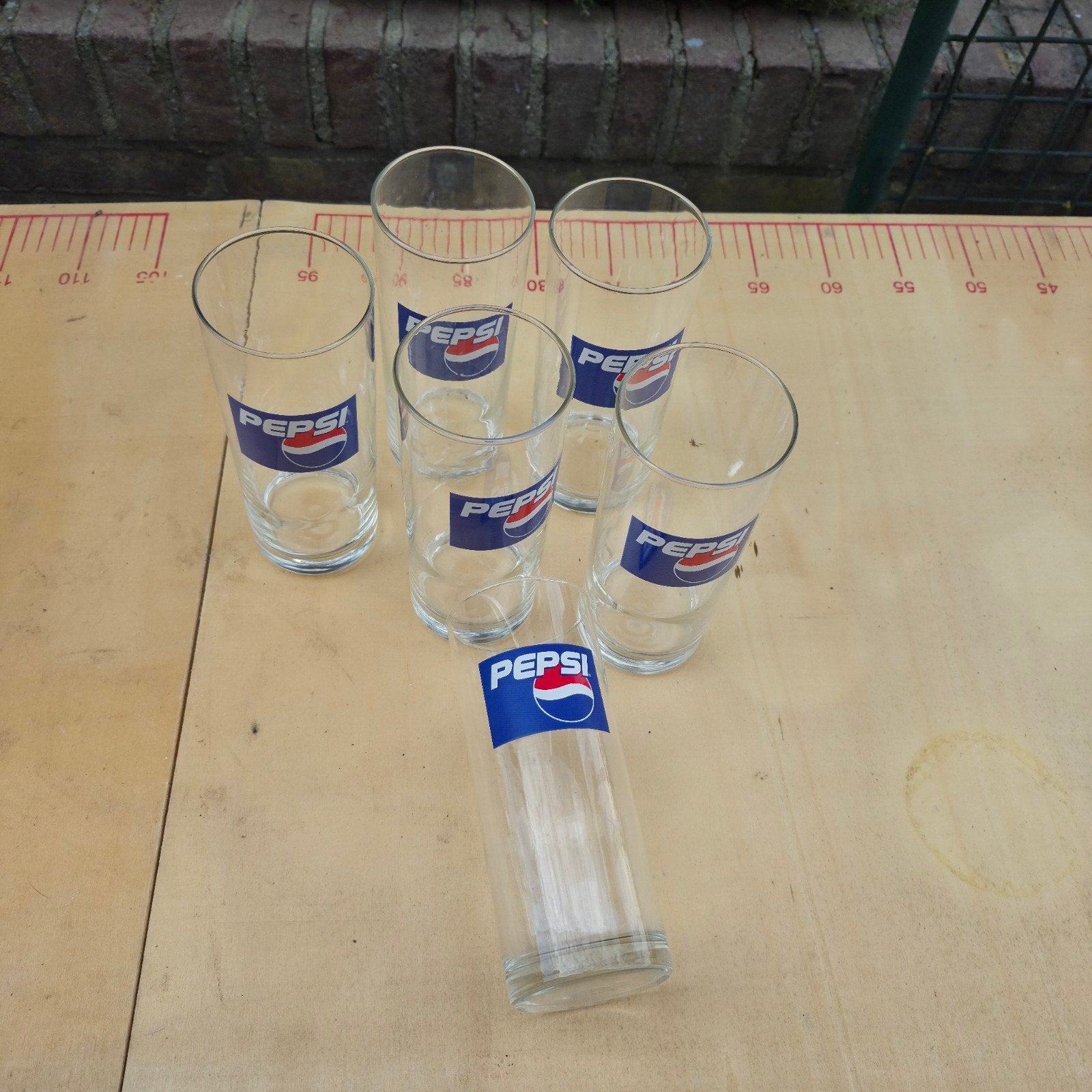 Set van 6 Pepsi glazen - 0,5L, Ophalen of Verzenden, Zo goed als nieuw, Glas