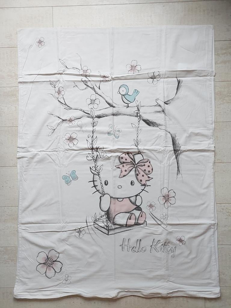 Sanrio Hello Kitty Dekbedovertrek Baby Peuter Kleuter, Meisje, Wit, Dekbedovertrek, Ophalen of Verzenden