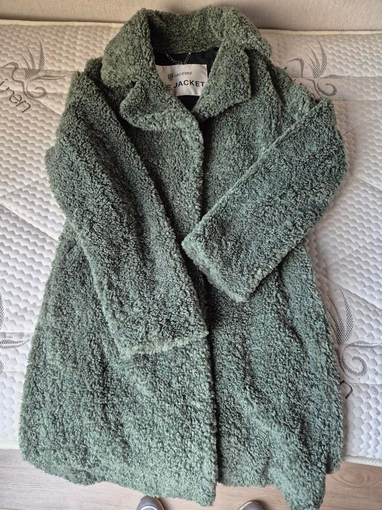 Giacomo The Jacket Teddy Jas - Groen, Kleding | Dames, Ophalen of Verzenden, Zo goed als nieuw, Maat 36 (S), Giacomo The Jacket