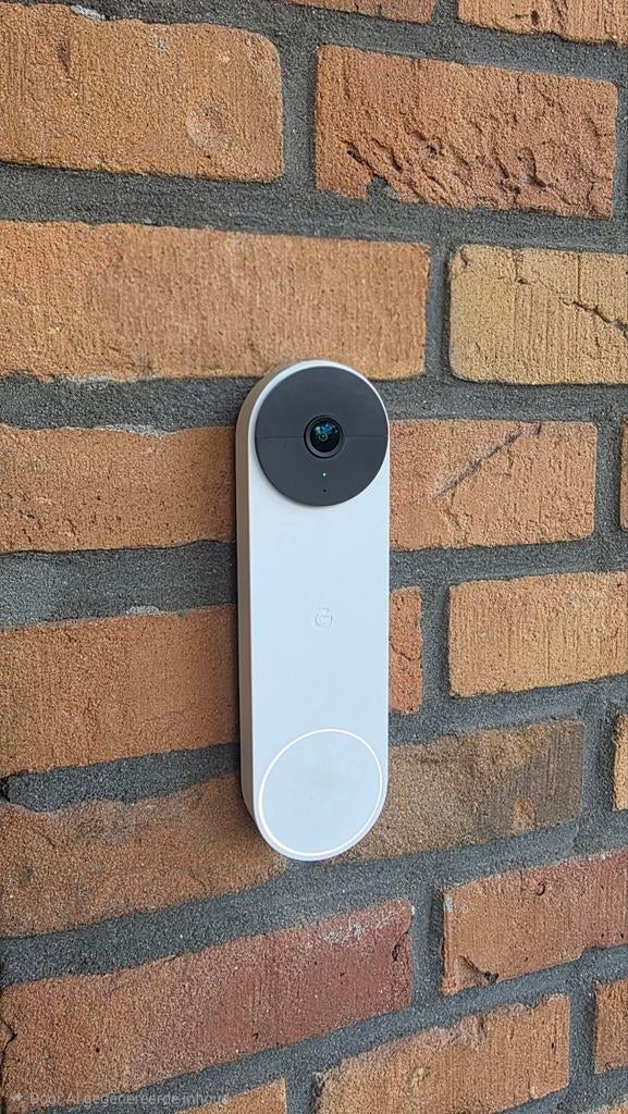 Google Nest Deurbel - Slimme Video Deurbel, Ophalen of Verzenden, Bewegingsdetectiesensor, Zo goed als nieuw, Draadloos