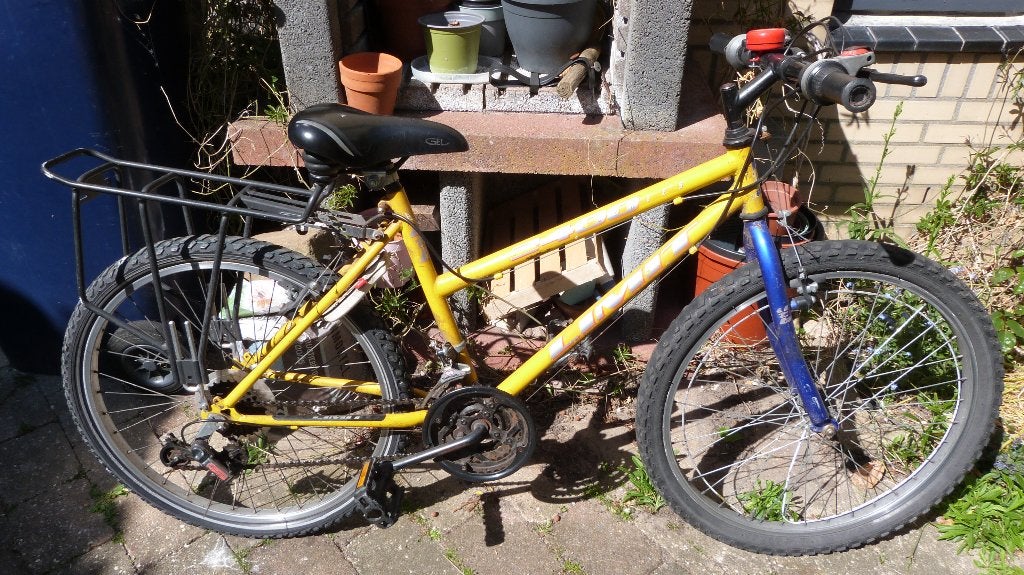 Limit 2400 Series kinder mountainbike fiets geel / blauw, Gebruikt, Heren, Ophalen, Overige merken