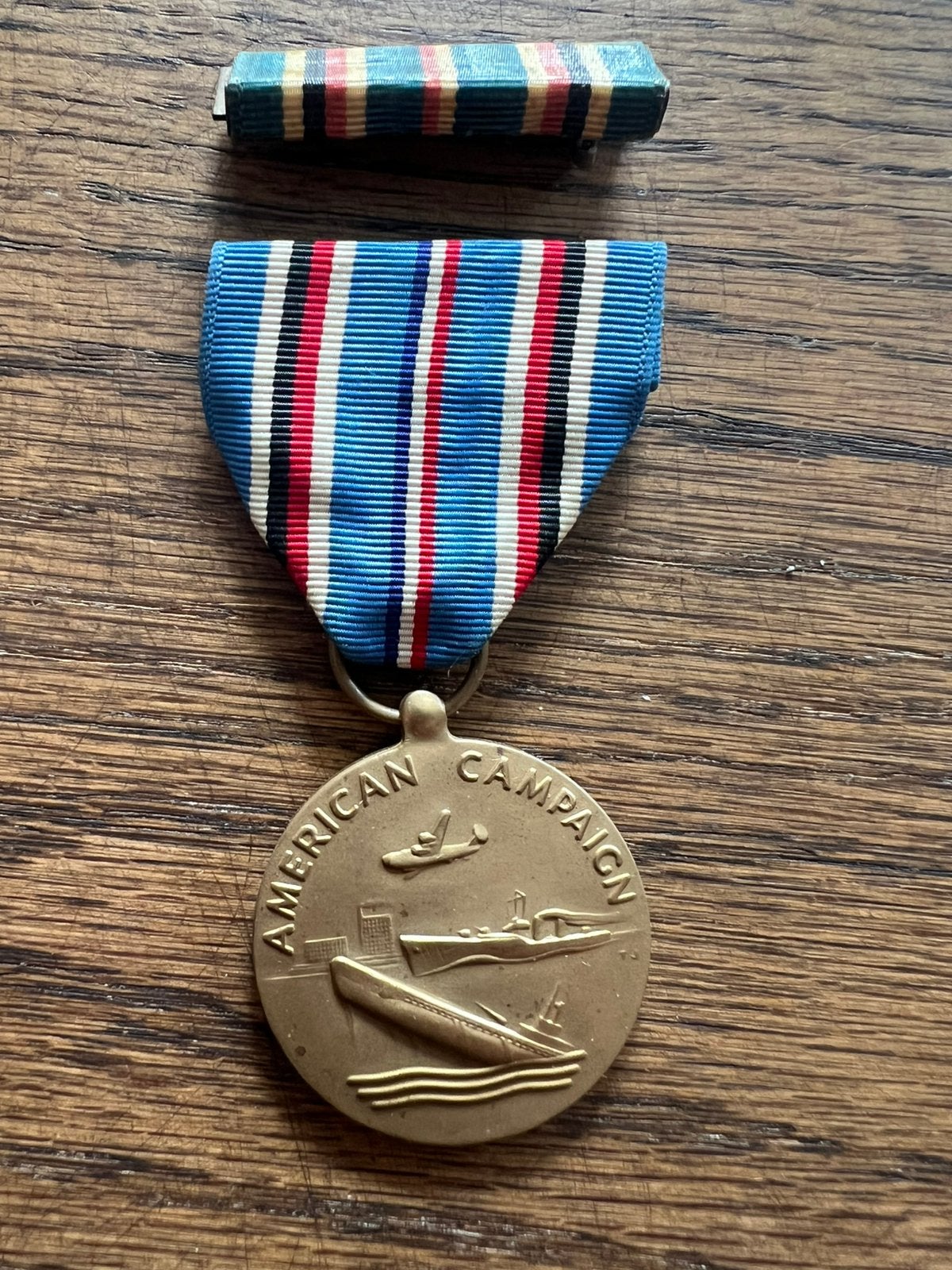 WO2 Amerikaans American Campaign medal medaille, Verzenden, Lintje, Medaille of Wings, Nederland